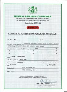 APPROVED CERTIFICATE